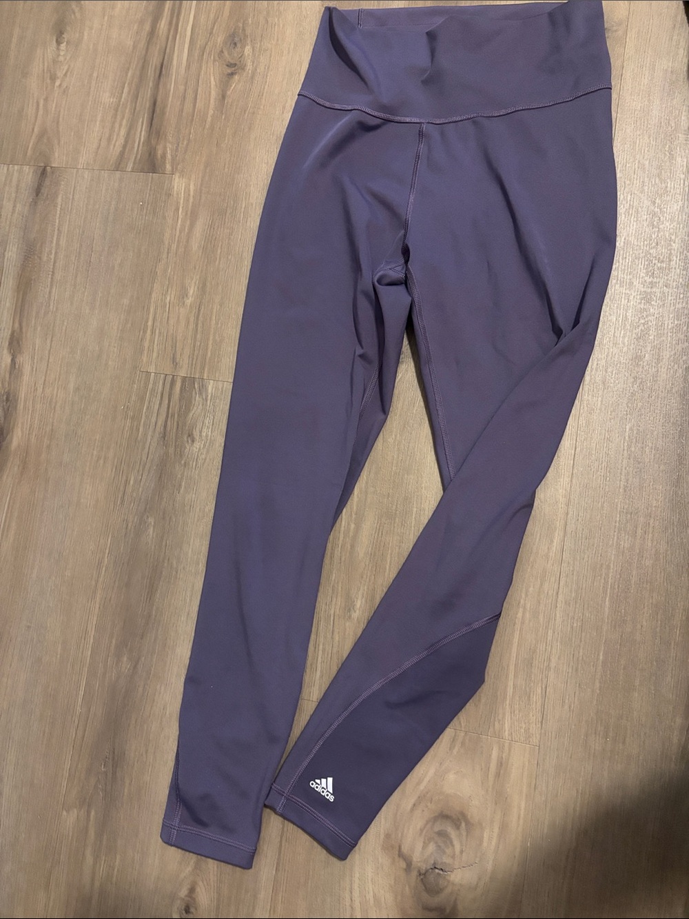 adidas Purple High-Rise Athletic Leggings